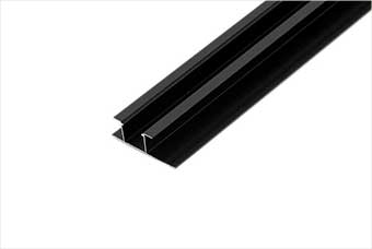 儋州航空纤维墙咔铝合金带灯中条（哑黑氧化）